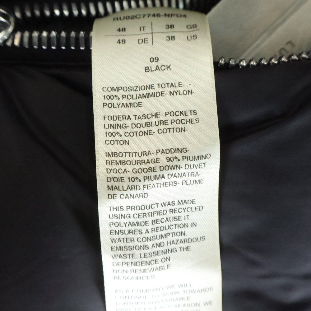 Rick Owens(リックオウエンス) 24AW SEALED VESTシールド マルチポケット フーデッド ジップアップ ダウンジャケット ブラック RU02C7746NPD4