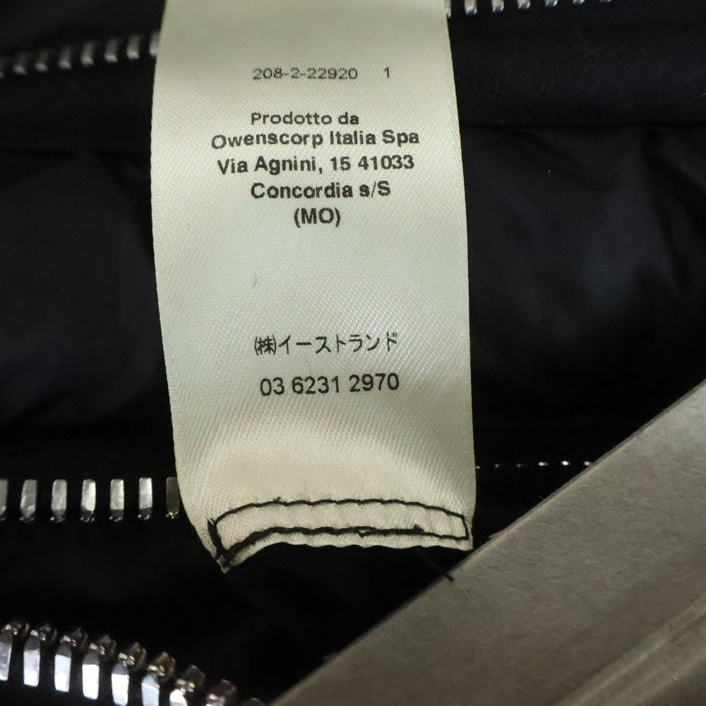 Rick Owens(リックオウエンス) 24AW SEALED VESTシールド マルチポケット フーデッド ジップアップ ダウンジャケット ブラック RU02C7746NPD4