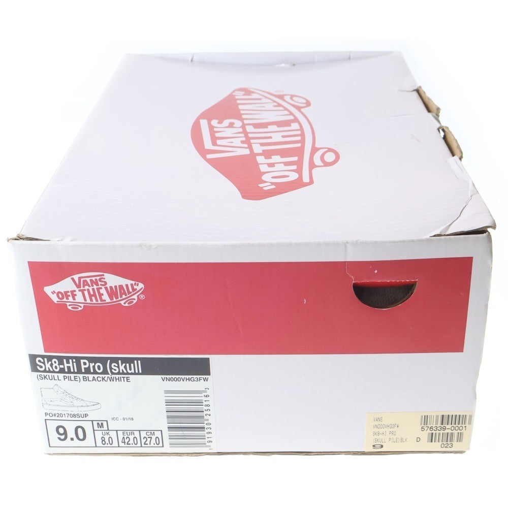 SUPREME(シュプリーム) 18SS ×VANS Skull Pile SK8-HI バンズ スカルパイル スケートハイカットスニーカー ブラック/グリーン US9/27cm 721454
