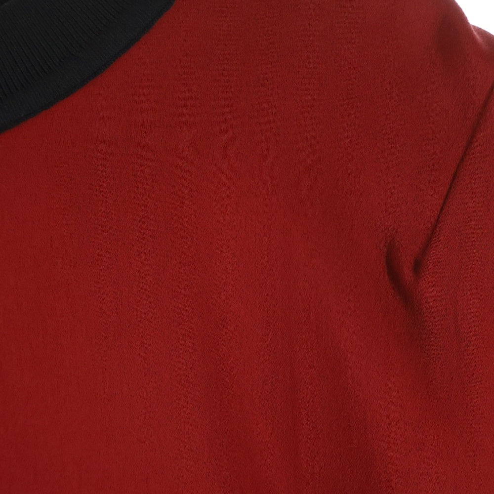 FENDI(フェンディ) カシミヤ リボンデザイン クルーネック 七分丈ニット セーター レッド FZZ965 4L5