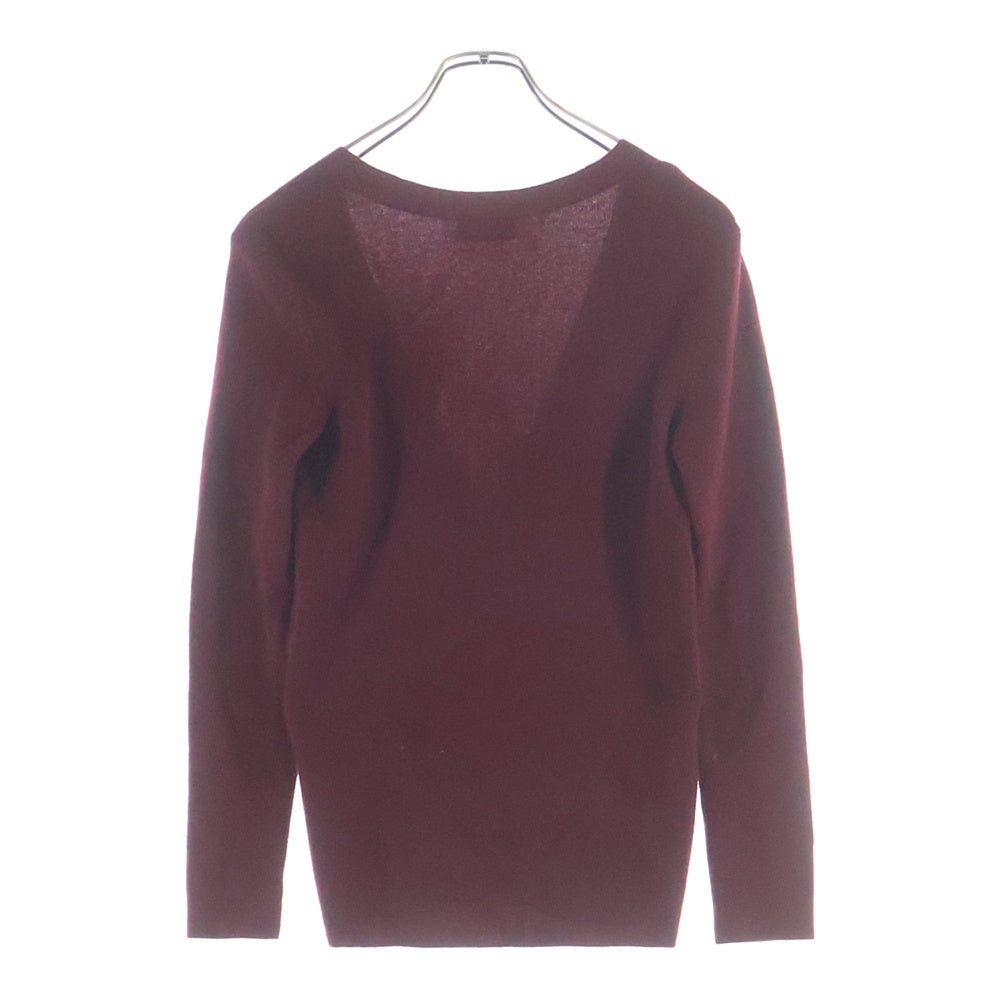 BALENCIAGA(バレンシアガ) カシミヤ スナップボタン カーディガン セーター バーガンディー