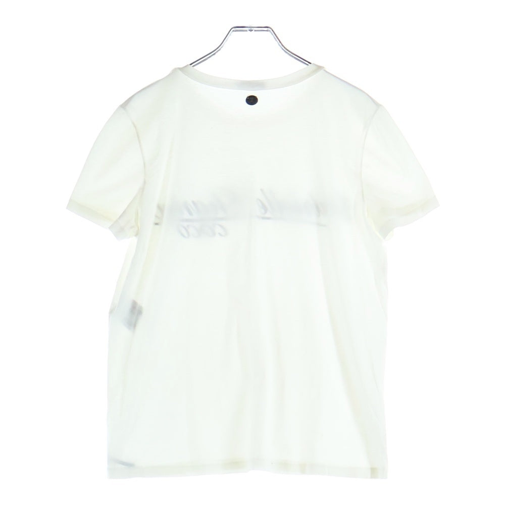 CHANEL(シャネル) フロントロゴプリント クルーネック半袖Tシャツ カットソー ホワイト P57403K07507