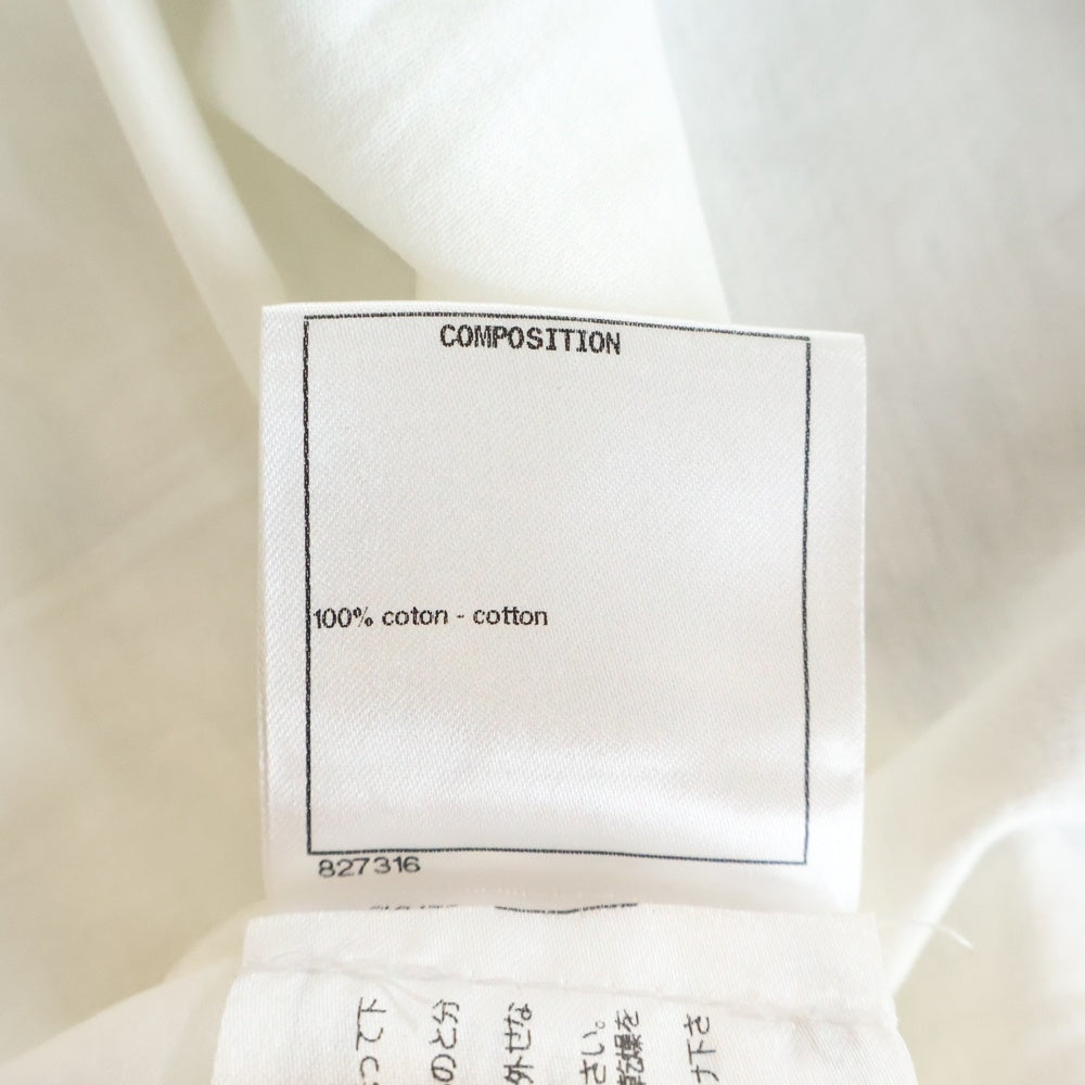 CHANEL(シャネル) フロントロゴプリント クルーネック半袖Tシャツ カットソー ホワイト P57403K07507