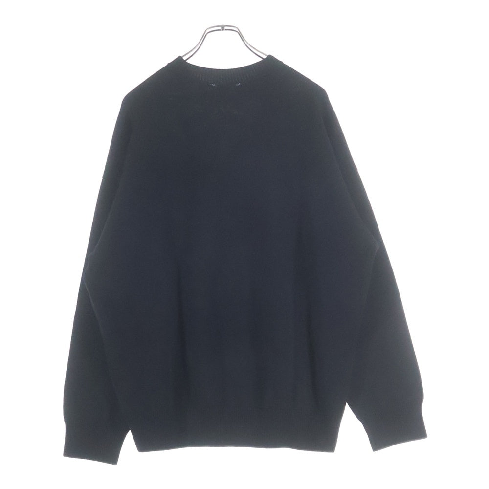 BALENCIAGA(バレンシアガ) 22SS PARIS LOGO CREW NECK KNIT パリスロゴ クルーネック ニット セーター ブラック 682005 T1624