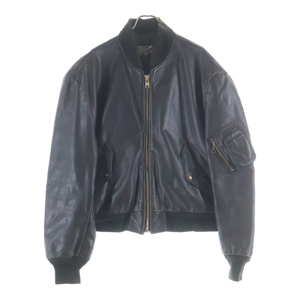SCHOTT(ショット) 80S-90S VINTAGE MA-1 レザーボンバー ヴィンテージ フライトジャケット ブラック