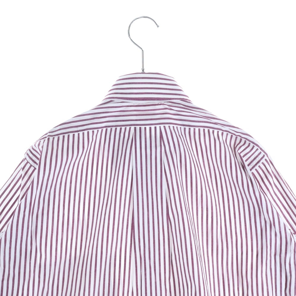 BROOKS BROTHERS(ブルックス ブラザーズ) 90S VINTAGE ボタンダウン コットン ストライプ 長袖シャツ ホワイト/バーガンディ