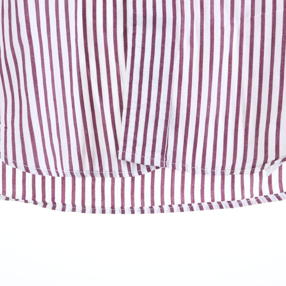 BROOKS BROTHERS(ブルックス ブラザーズ) 90S VINTAGE ボタンダウン コットン ストライプ 長袖シャツ ホワイト/バーガンディ