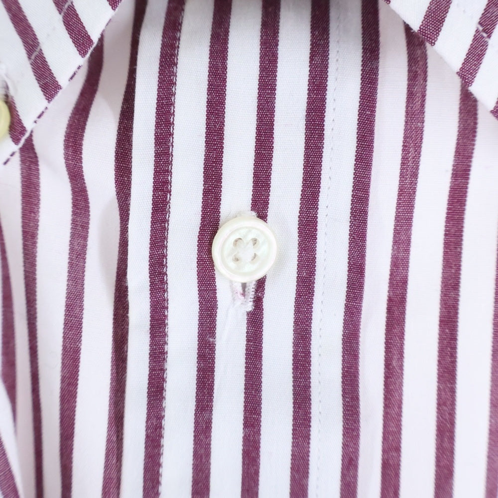 BROOKS BROTHERS(ブルックス ブラザーズ) 90S VINTAGE ボタンダウン コットン ストライプ 長袖シャツ ホワイト/バーガンディ
