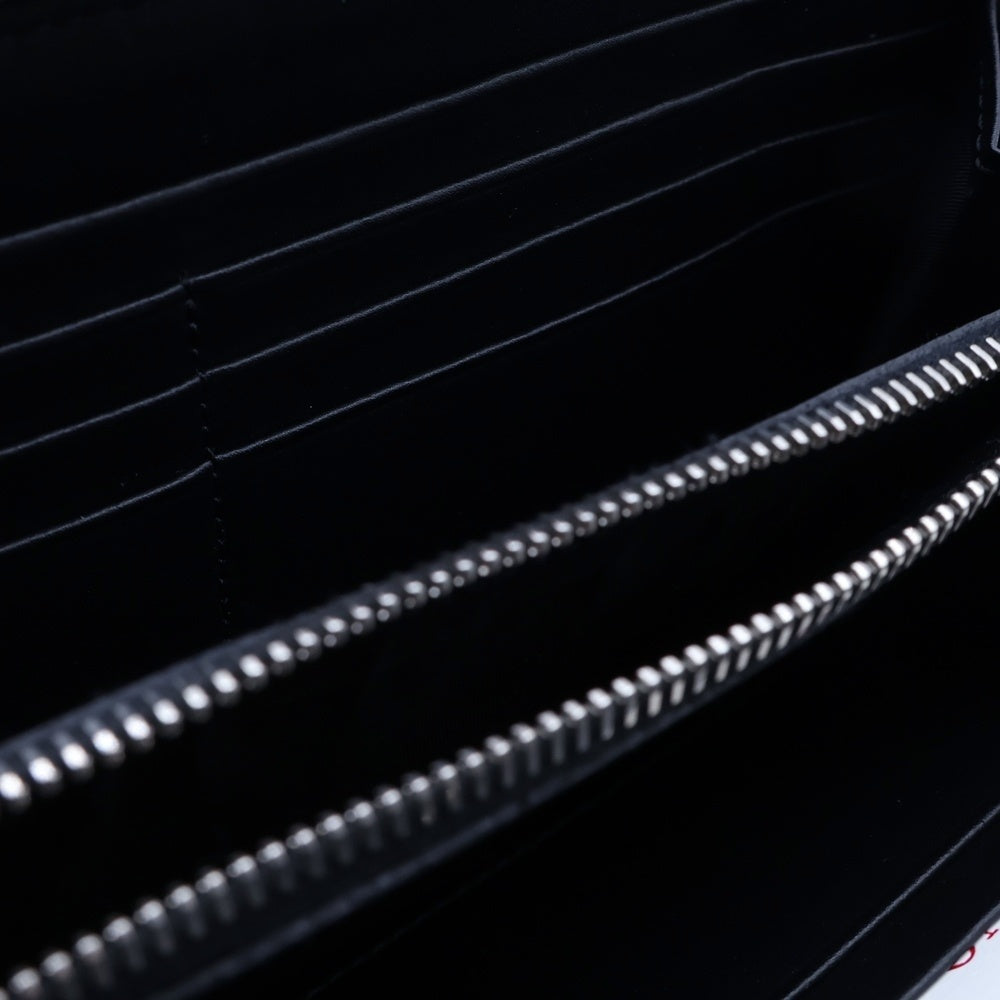 VALENTINO GARAVANI(ヴァレンチノガラヴァーニ) VLTNロゴ ラウンドファスナー レザー長財布 ロングウォレット ブラック XY2P0570VNA