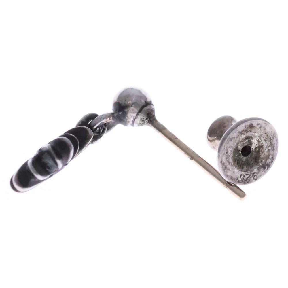 CHROME HEARTS(クロムハーツ) TNY E CH PLS 1 P SAP タイニーECHプラスドロップ 1ピンクサファイア シルバーピアス