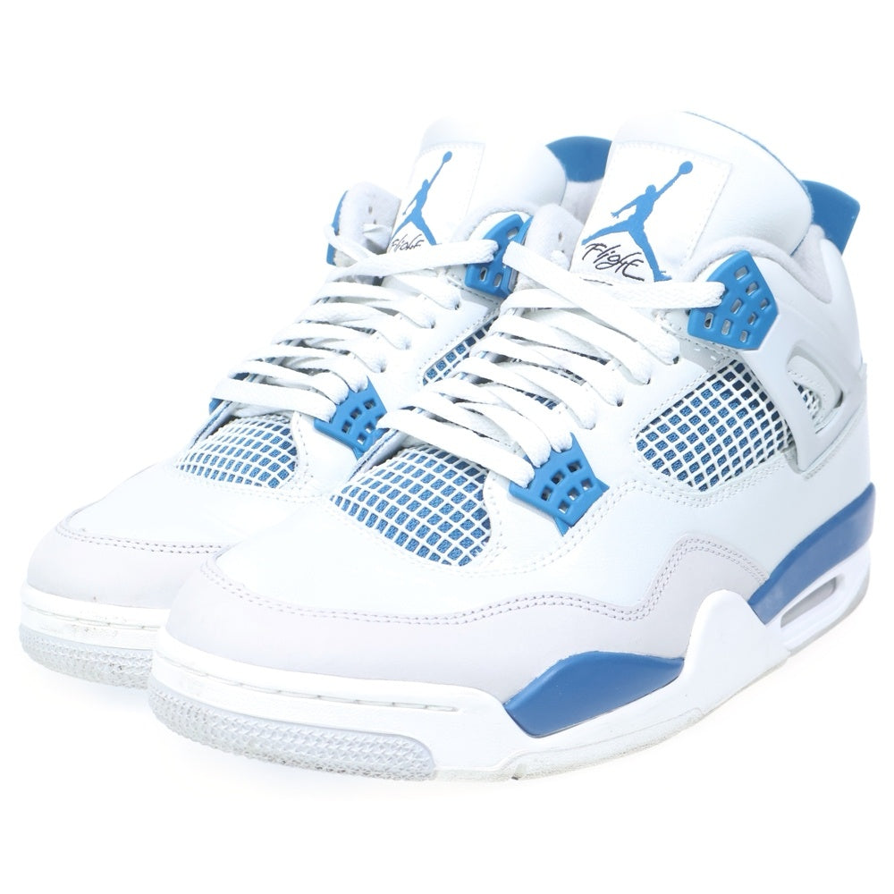 NIKE(ナイキ) AIR JORDAN 4 RETRO INDUSTRIAL BLUE エアジョーダン4 レトロ インダストリアルブルー ミッドカットスニーカー ホワイト/ブルー US12/30cm FV5029-141