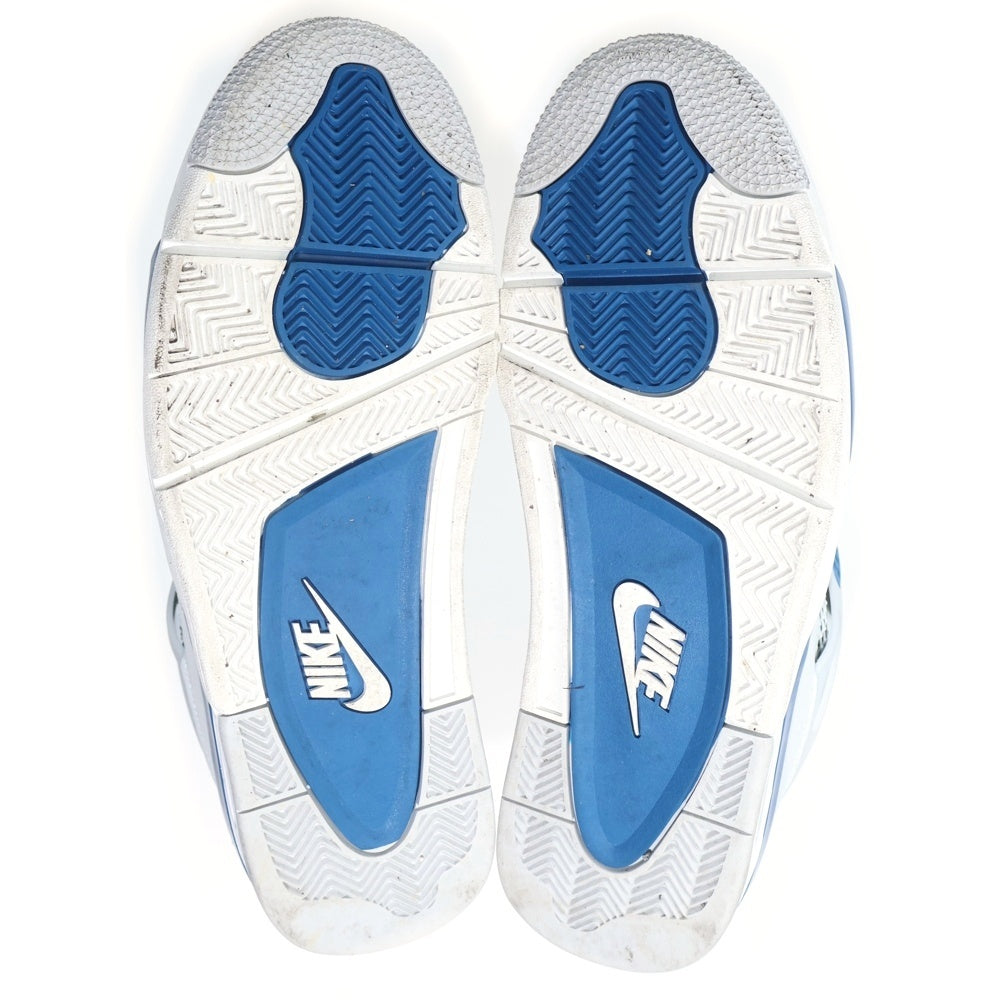 NIKE(ナイキ) AIR JORDAN 4 RETRO INDUSTRIAL BLUE エアジョーダン4 レトロ インダストリアルブルー ミッドカットスニーカー ホワイト/ブルー US12/30cm FV5029-141