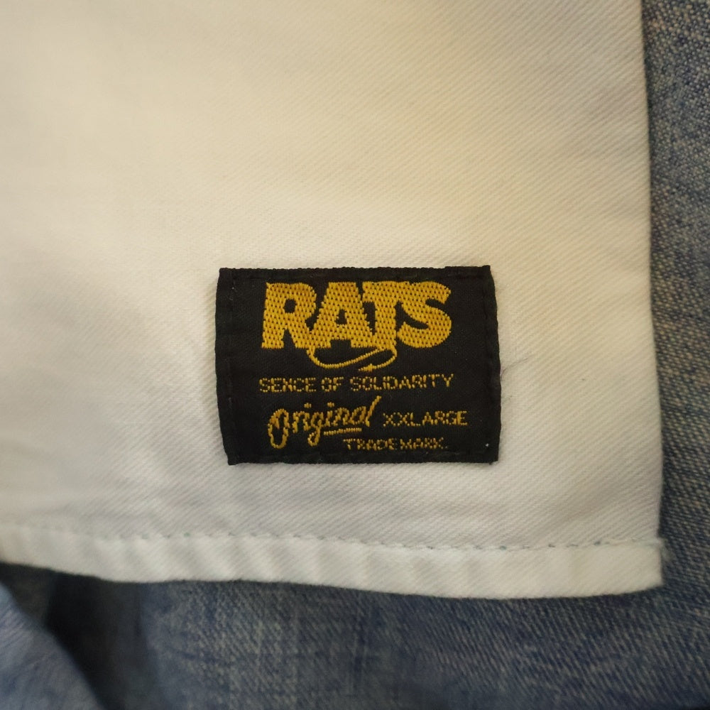 RATS(ラッツ) 25SS USED LIGHT DENIM PANTS ユーズド ライト デニム パンツ インディゴ 25'RD-0212