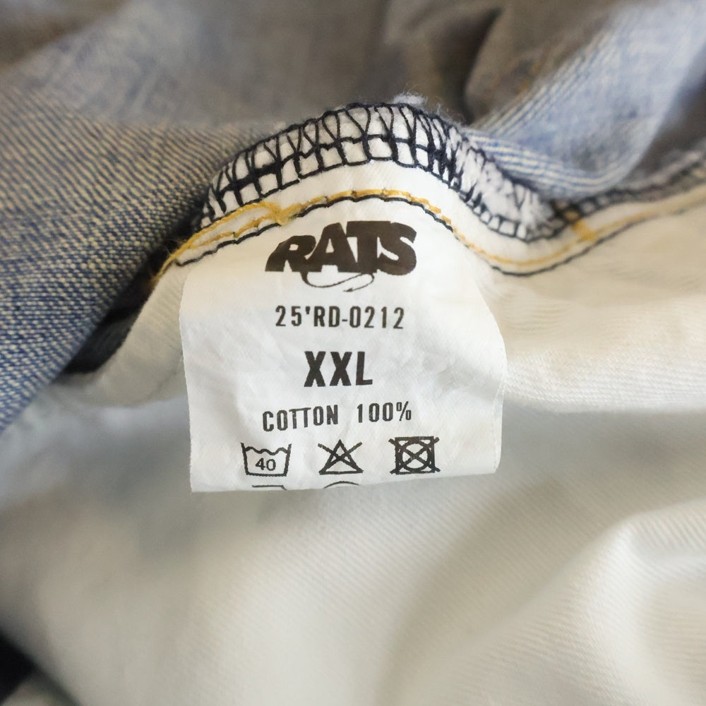 RATS(ラッツ) 25SS USED LIGHT DENIM PANTS ユーズド ライト デニム パンツ インディゴ 25'RD-0212