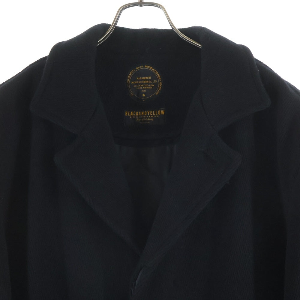 RATS(ラッツ) 24AW CHESTER COAT コーデュロイ インナーキルティング チェスターコート ジャケット ブラック 24'RJ-1007