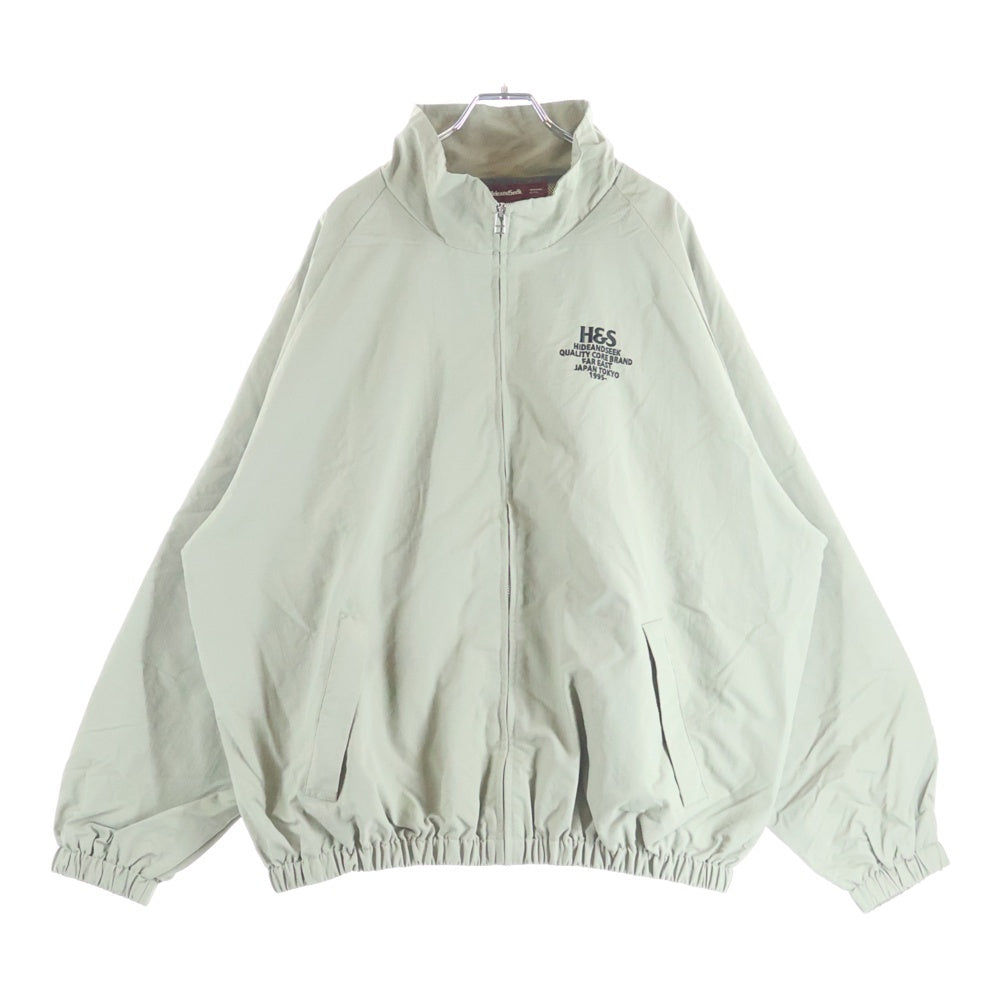 Hideandseek(ハイドアンドシーク) 25AW TRACK JACKET インナーメッシュ ナイロン ジップアップトラックジャケット カーキ HP-080125