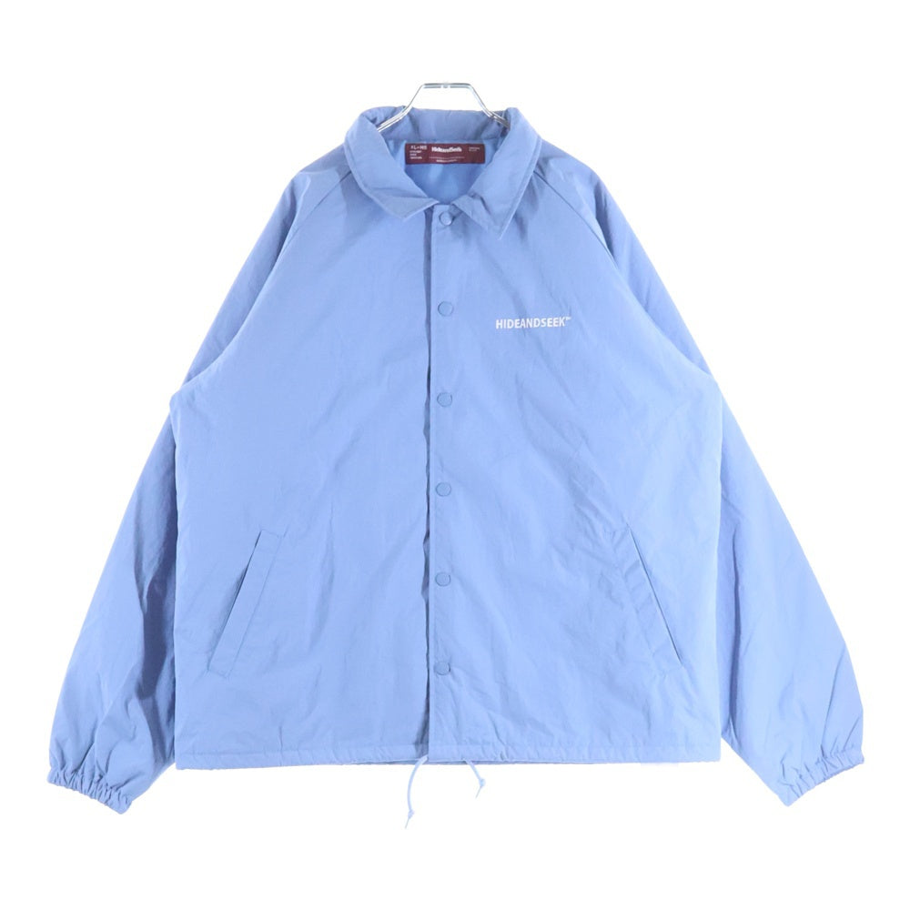 Hideandseek(ハイドアンドシーク) 24AW QUILTED TEAM JACKET キルティング スナップボタン ナイロンチームジャケット ブルー HJ-110324