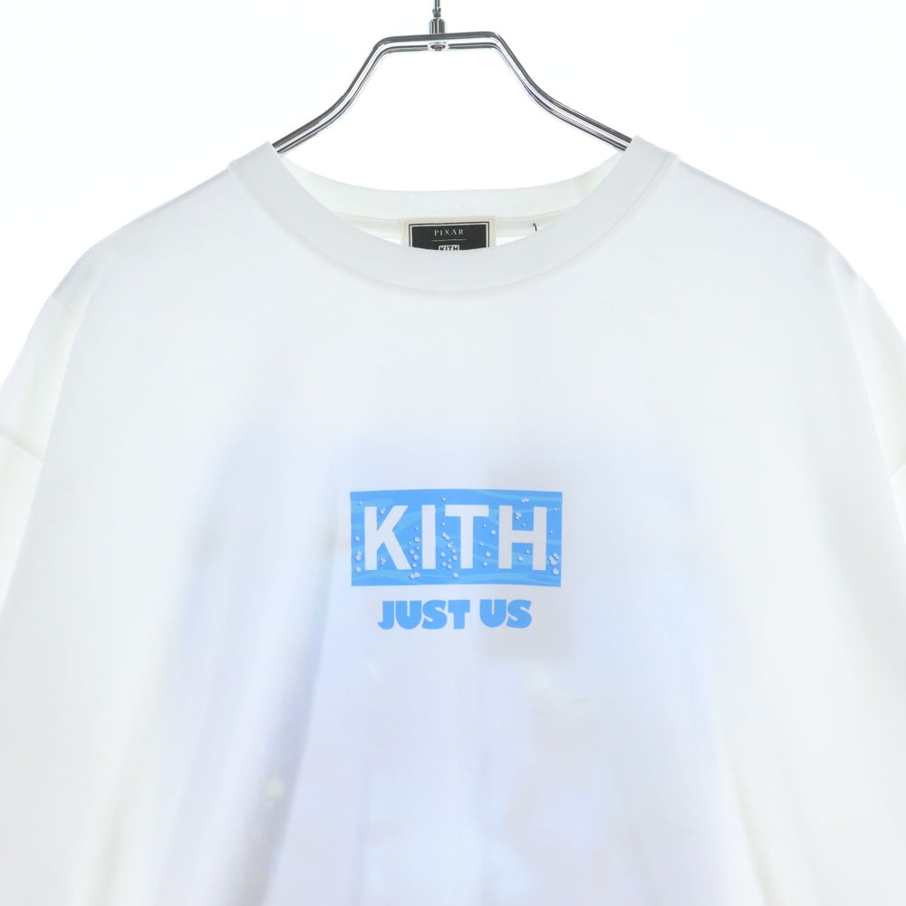 KITH(キス) ×PIXAR DISNEY FINDING NEMO ピクサー ディズニー ファインディング ニモ クルーネック カットソー 半袖Tシャツ ホワイト KHM034371-101