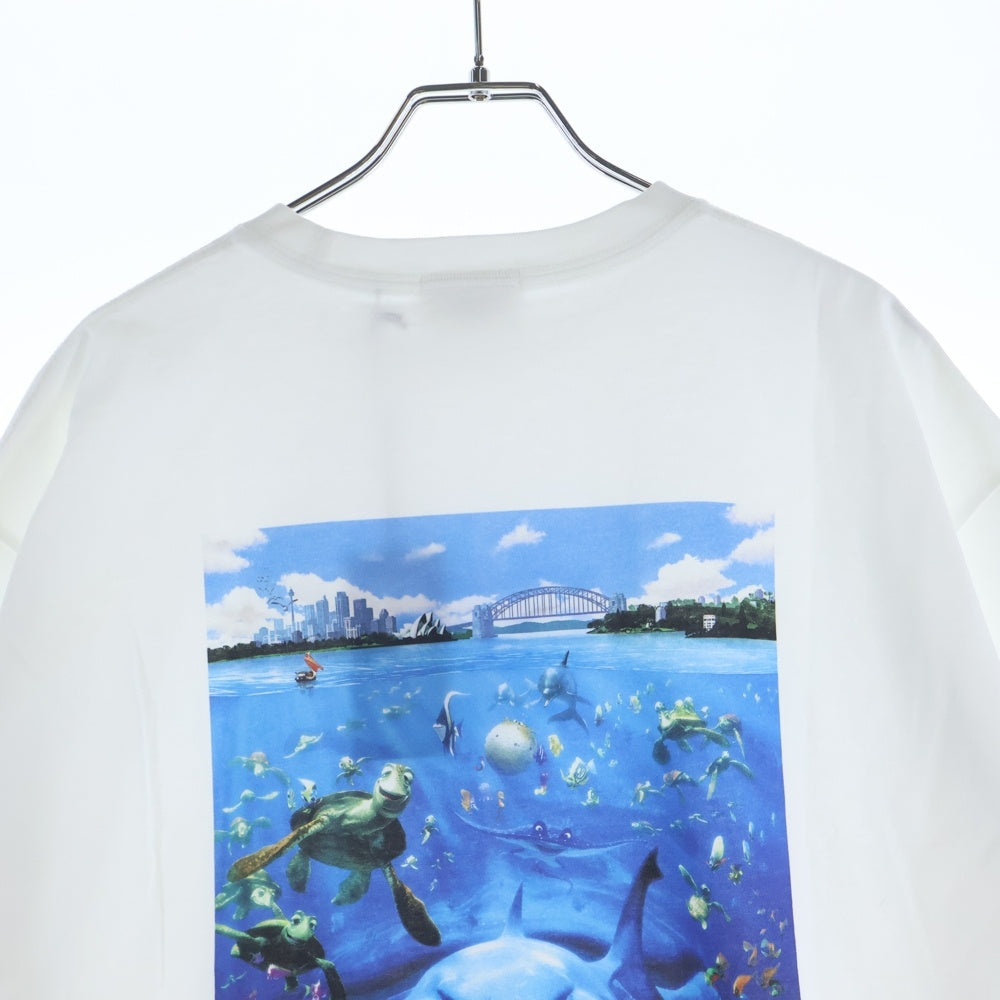 KITH(キス) ×PIXAR DISNEY FINDING NEMO ピクサー ディズニー ファインディング ニモ クルーネック カットソー 半袖Tシャツ ホワイト KHM034371-101
