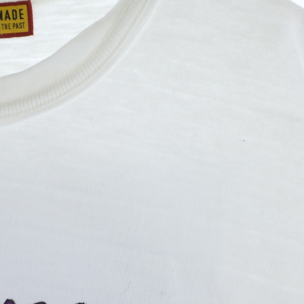 HUMAN MADE(ヒューマンメイド) ×KAWS MADE GRAPHIC T-SHIRT カウズ メイド グラフィックデザイン クルーネック カットソー 半袖Tシャツ ホワイト