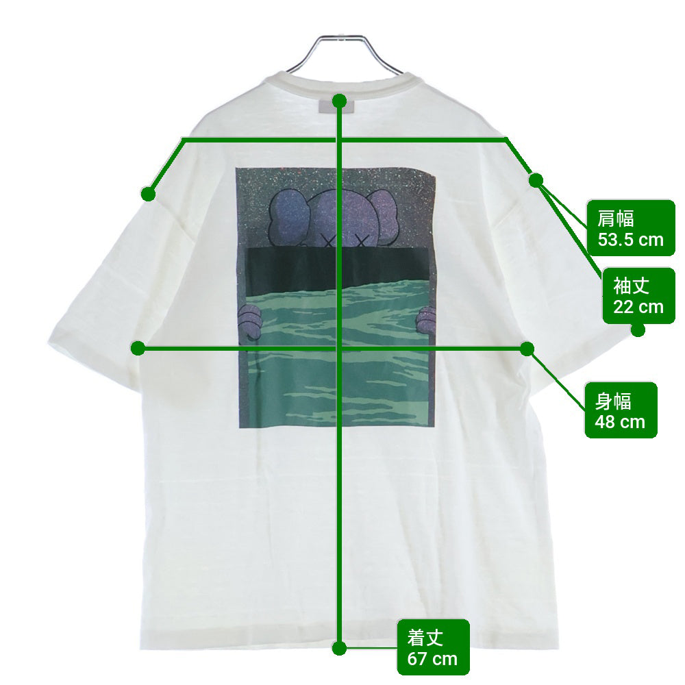 HUMAN MADE(ヒューマンメイド) ×KAWS MADE GRAPHIC T-SHIRT カウズ メイド グラフィックデザイン クルーネック カットソー 半袖Tシャツ ホワイト