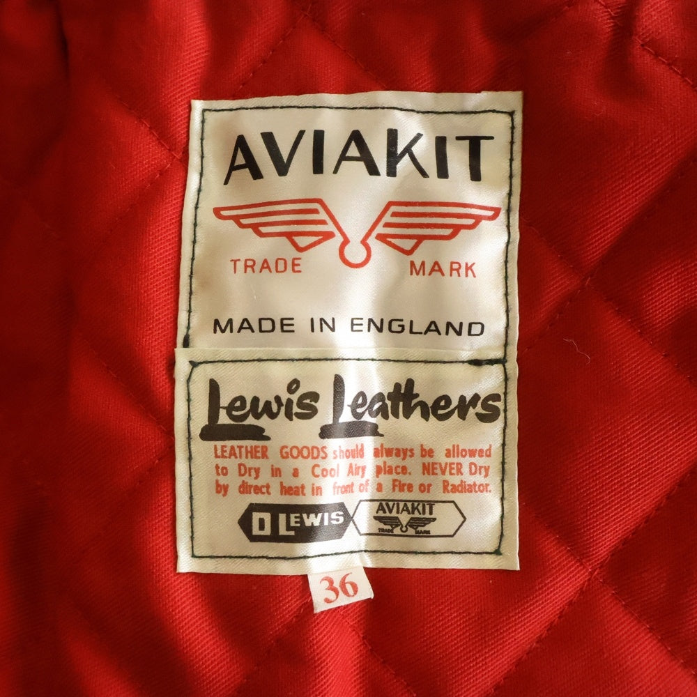 Lewis Leathers(ルイスレザー) LIGHTNING ライトニング シープスキン タイトフィット ベージュジップ レッドキルト裏地 ダブルライダースレザージャケット ブラック 319T