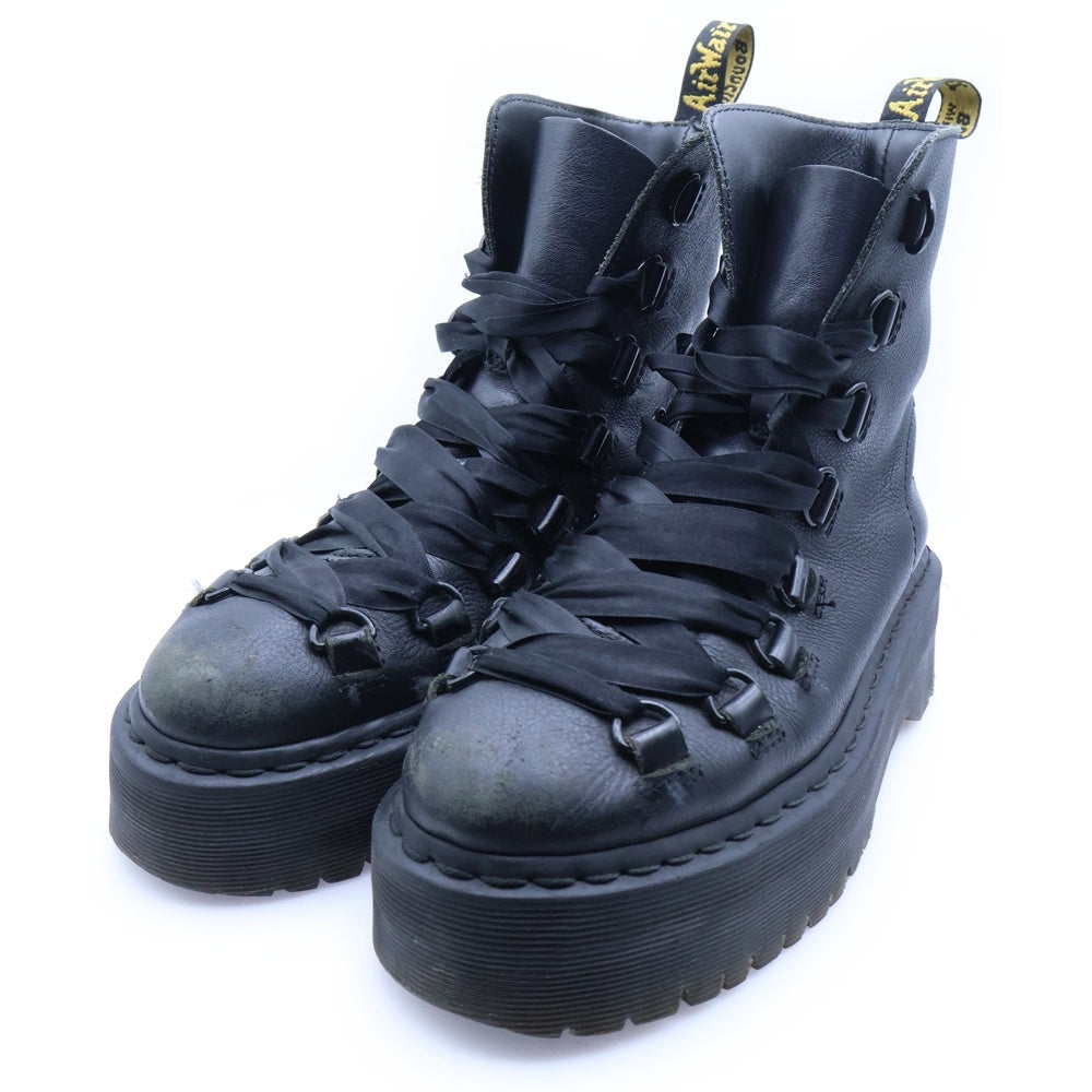 Dr.Martens(ドクターマーチン) TREVONNA トレヴォナ リボンレースアップブーツ レディース ブラック