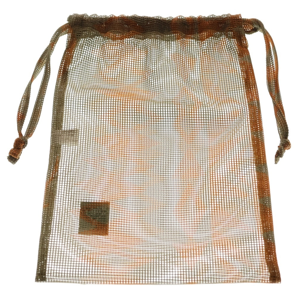 SOUTH2 WEST8(サウス2ウエスト8) STRING BAG HEAVYWEIGHT MESH ヘビーウェイトメッシュ 巾着バッグ オレンジ/カーキ QV503