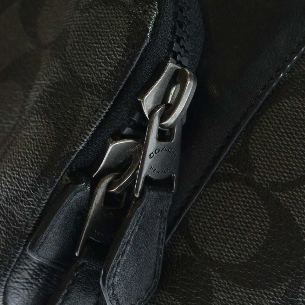 COACH(コーチ) シグネチャーロゴ 総柄 ショルダーバック ブラック C3765