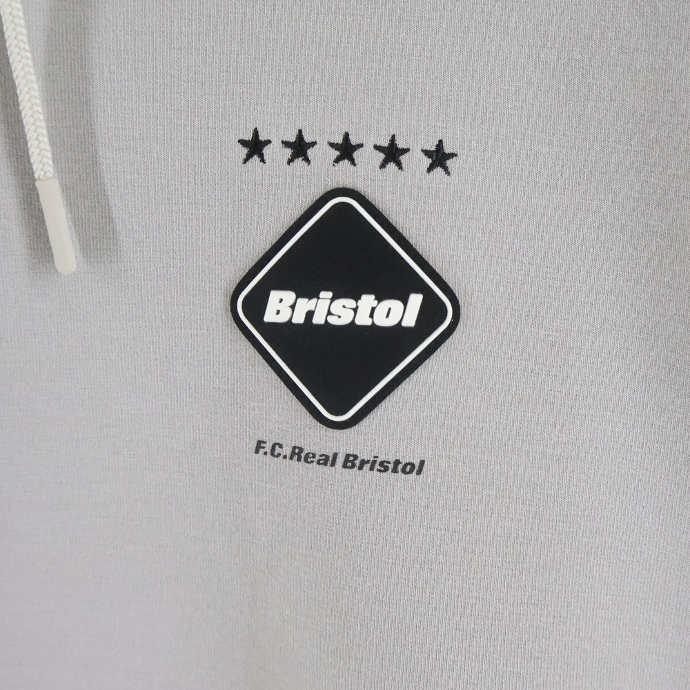 F.C.R.B./F.C.Real Bristol/FCRB(エフシーアールビー/エフシーレアルブリストル) 23AW TECH SWEAT TRAINING HOODIE テック トレーニング プルオーバースウェットパーカー フーディー グレー FCRB-232038
