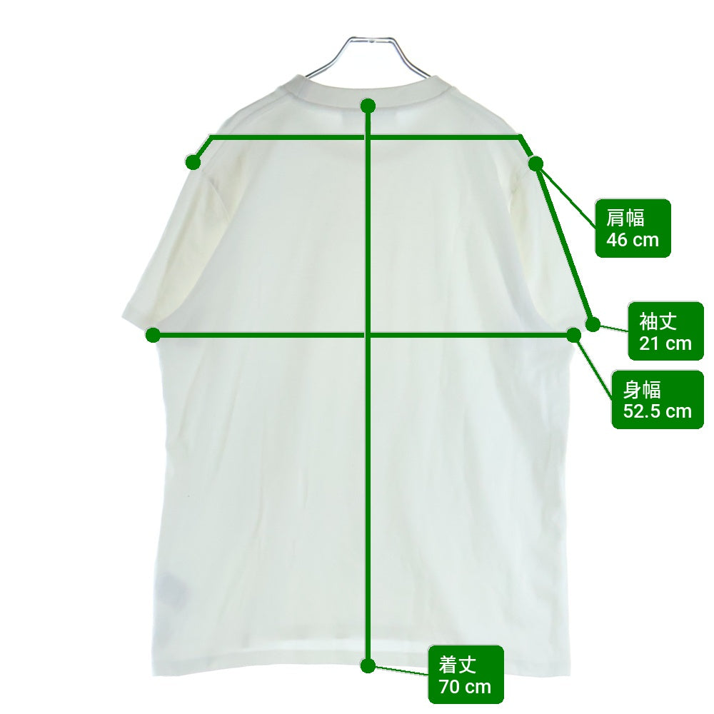 Neil Barrett(ニール バレット) BONDING T-SHIRT ボンディング クルーネック半袖Tシャツ カットソー ホワイト PBJE650-2556