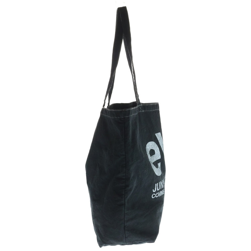 eYe COMME des GARCONS JUNYA WATANABE MAN(アイ コム デ ギャルソン ジュンヤ ワタナベ マン) ロゴデザイン コットン トートバッグ ハンドバック ブラック WG-K294