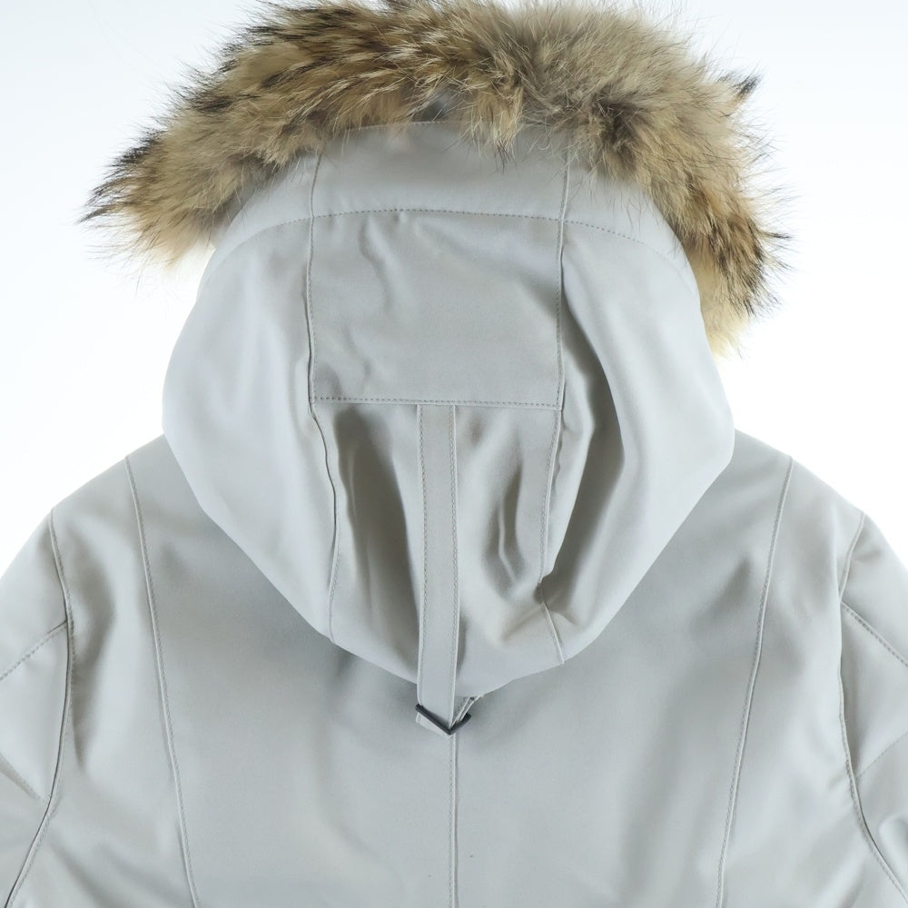CANADA GOOSE(カナダグース) BLACK LABEL PEMBINA COAT ブラックレーベル ペンビナ フードファー ジップアップ フーデッド ダウンジャケット コート グレー レディース RFID 2573L