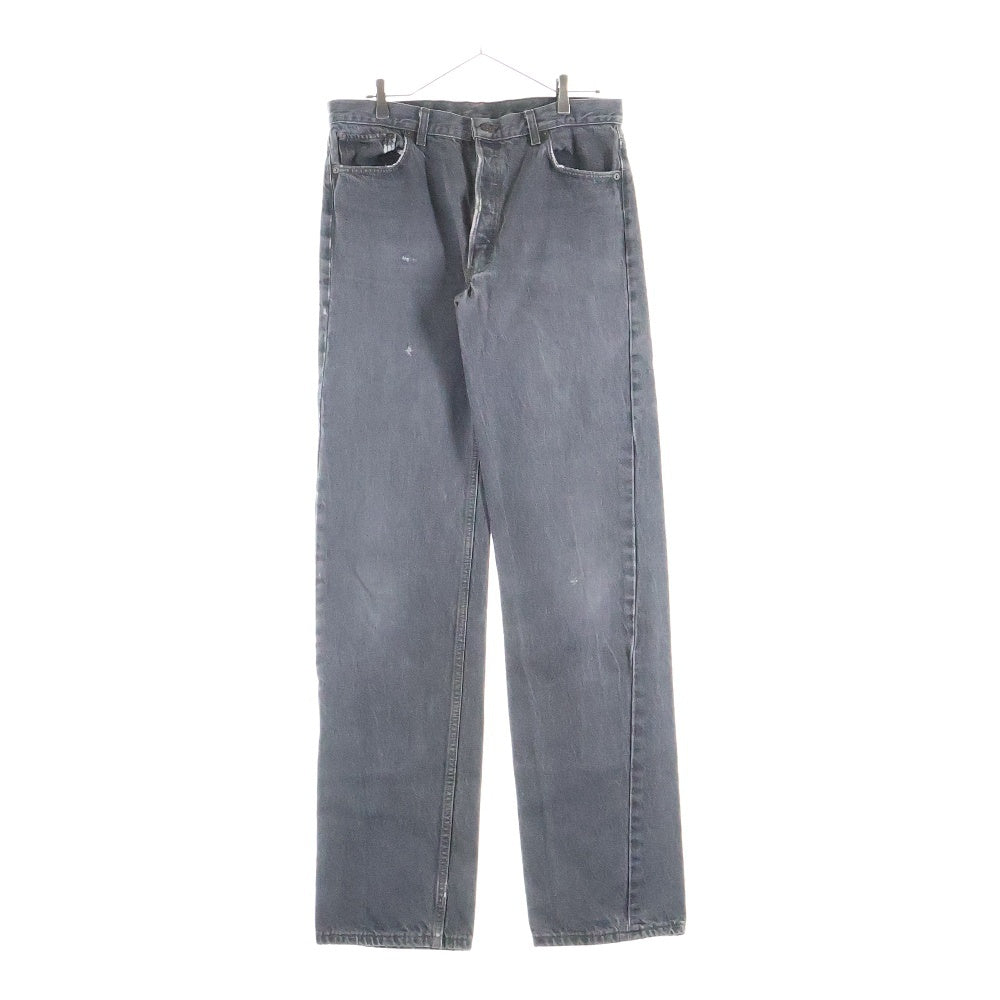 Levi's(リーバイス) 90S VINTAGE 501 先染めブラック スモールe ボタン裏653 USA製 ボタンフライ デニムパンツ ブラック 501 0658