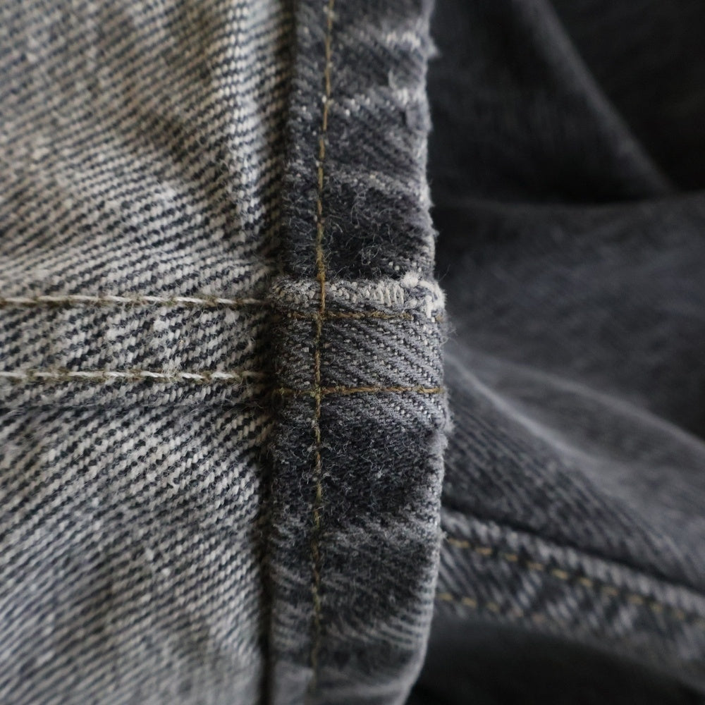 Levi's(リーバイス) 90S VINTAGE 501 先染めブラック スモールe ボタン裏653 USA製 ボタンフライ デニムパンツ ブラック 501 0658