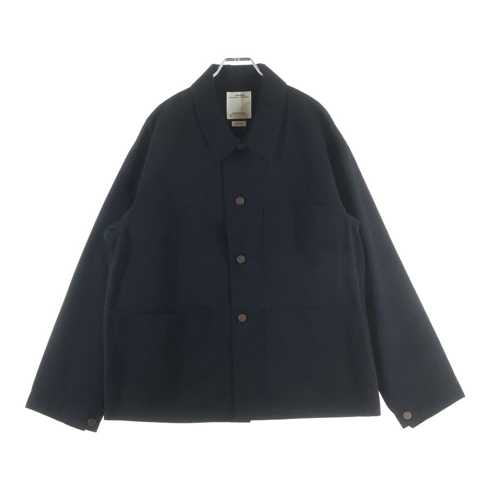 VISVIM(ヴィスヴィム) 21AW BAKER COVERALL ハンドステンシルペイント ベイカー カバーオール ブラック 0121205013018