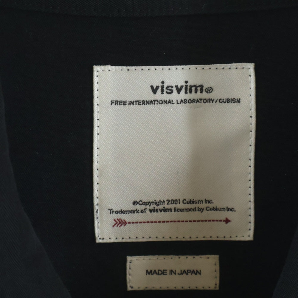 VISVIM(ヴィスヴィム) 21AW BAKER COVERALL ハンドステンシルペイント ベイカー カバーオール ブラック 0121205013018