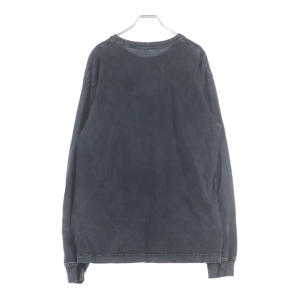 ALEXANDER WANG(アレキサンダーワン) フロントロゴデザイン クルーネック カットソー 長袖Tシャツ ブラック UCC3221537