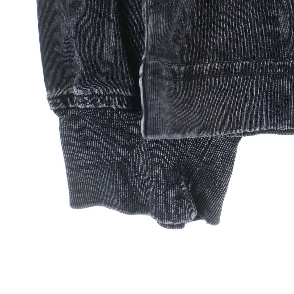 ALEXANDER WANG(アレキサンダーワン) フロントロゴデザイン クルーネック カットソー 長袖Tシャツ ブラック UCC3221537