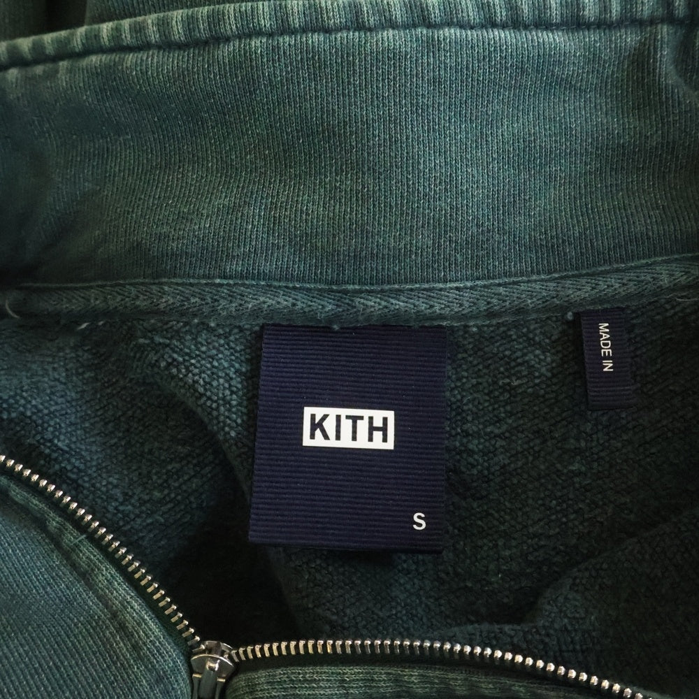 KITH(キス) NELSON QUARTER ZIP ネルソン クオーター ハーフジップ スウェット トレーナー グリーン KHM031302