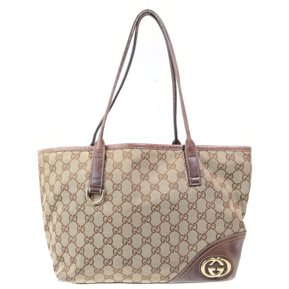 GUCCI(グッチ) GGキャンバス トートバッグ レディース ブラウン 169946 493075