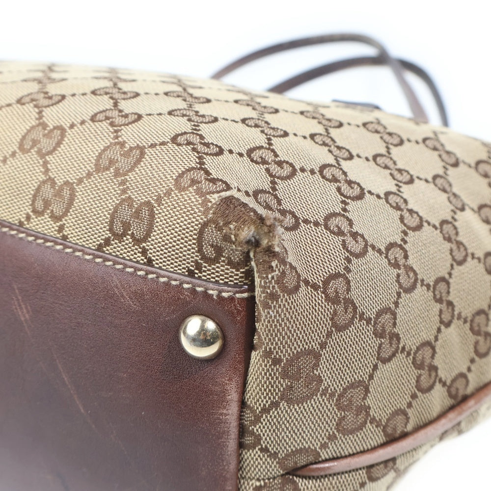 GUCCI(グッチ) GGキャンバス トートバッグ レディース ブラウン 169946 493075