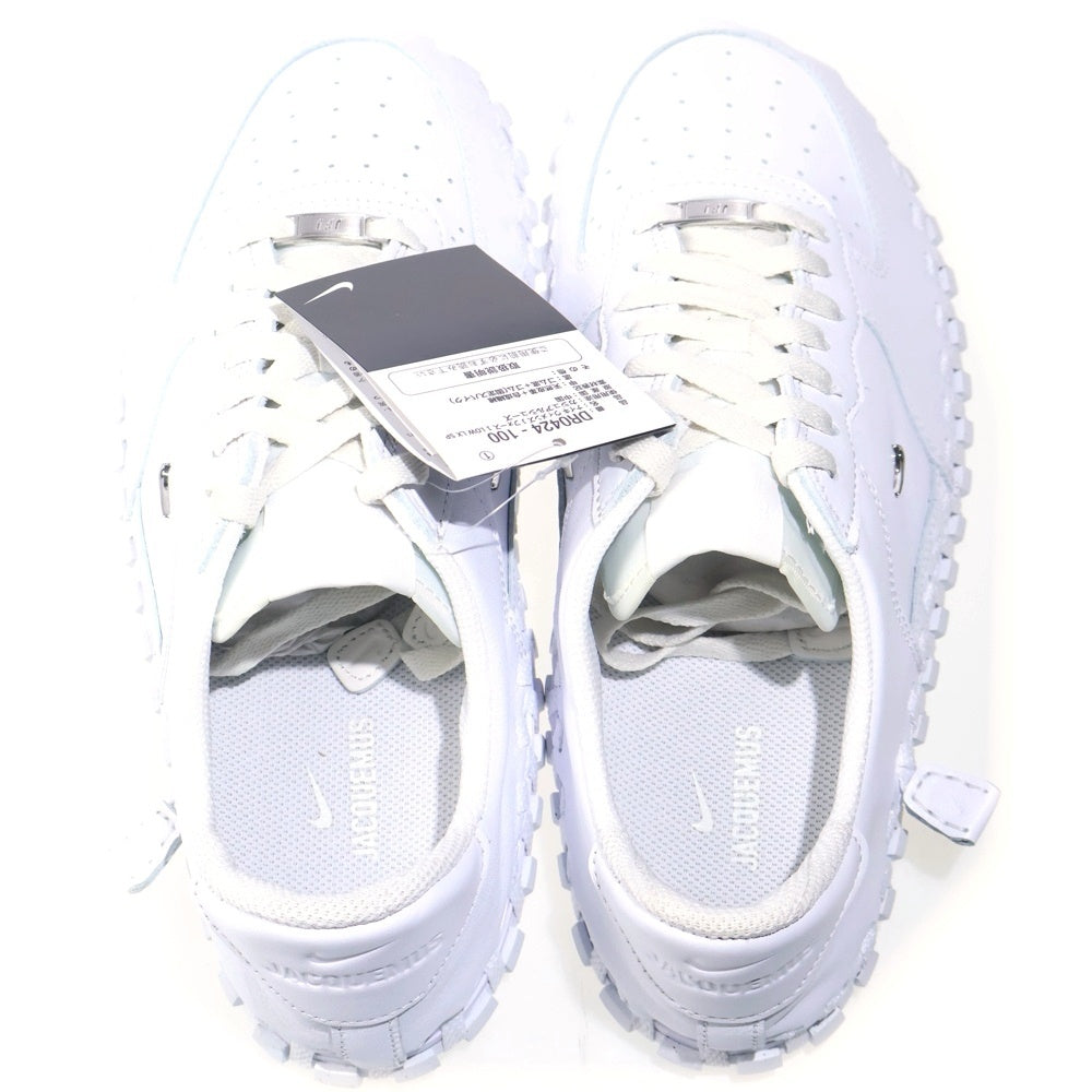 NIKE(ナイキ) ×JACQUEMUS W FORCE 1 LOW LX WHITE ジャックムス ウィメンズ フォース 1 ローカットスニーカー ホワイト US10/27cm DR0424-100 レディース