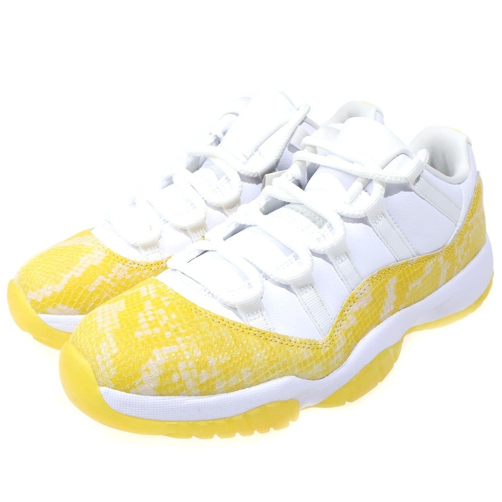 NIKE(ナイキ) W AIR JORDAN 11 RETRO LOW YELLOW SNAKE SKIN ウィメンズ エアジョーダン11 レトロ イエロー スネークスキン イエロー/ホワイト US9/26cm AH7860-107