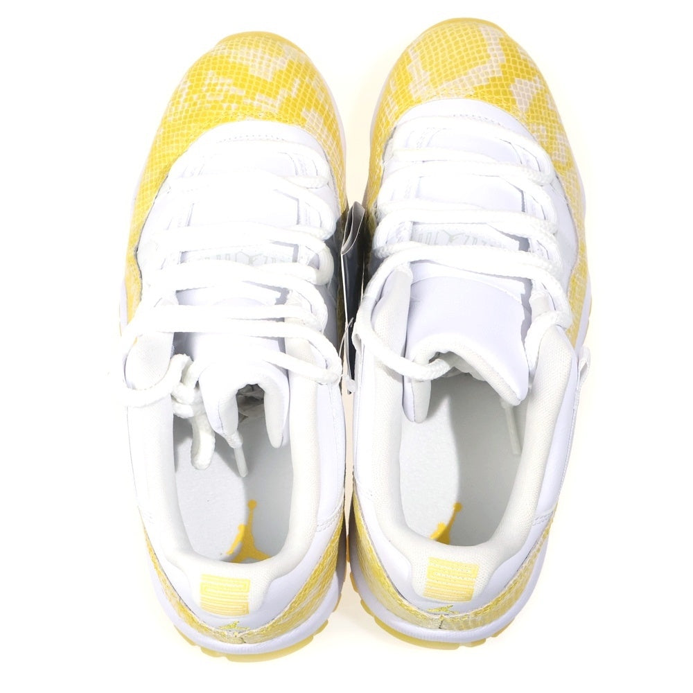 NIKE(ナイキ) W AIR JORDAN 11 RETRO LOW YELLOW SNAKE SKIN ウィメンズ エアジョーダン11 レトロ イエロー スネークスキン イエロー/ホワイト US9/26cm AH7860-107