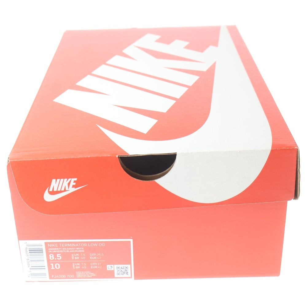 NIKE(ナイキ) TERMINATOR LOW MICHIGAN ターミネーター ミシガン ローカットスニーカー イエロー/ネイビー US8.5/26.5cm FJ4206-700