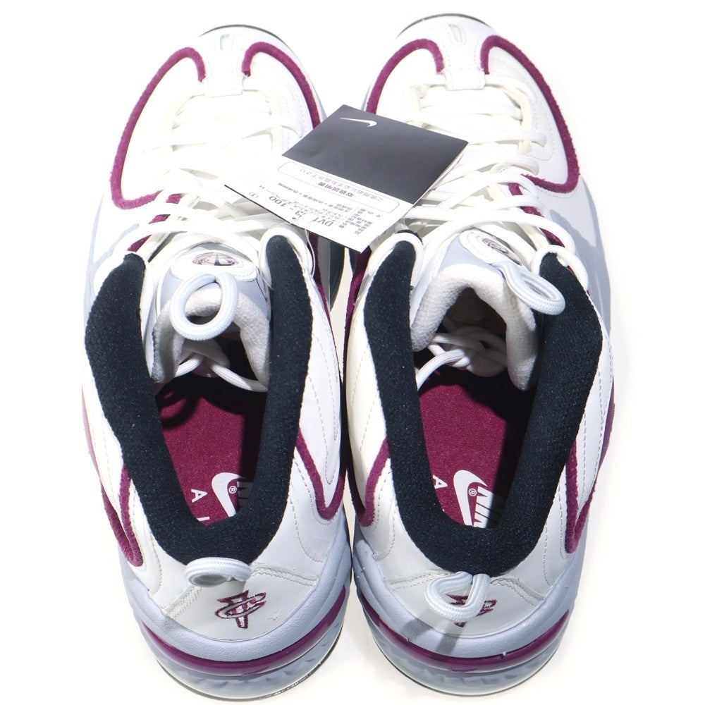 NIKE(ナイキ) W AIR PENNY II ウィメンズ エアペニー2 ミッドカットスニーカー ホワイト/バーガンディー US10/27cm DV1163-100 レディース