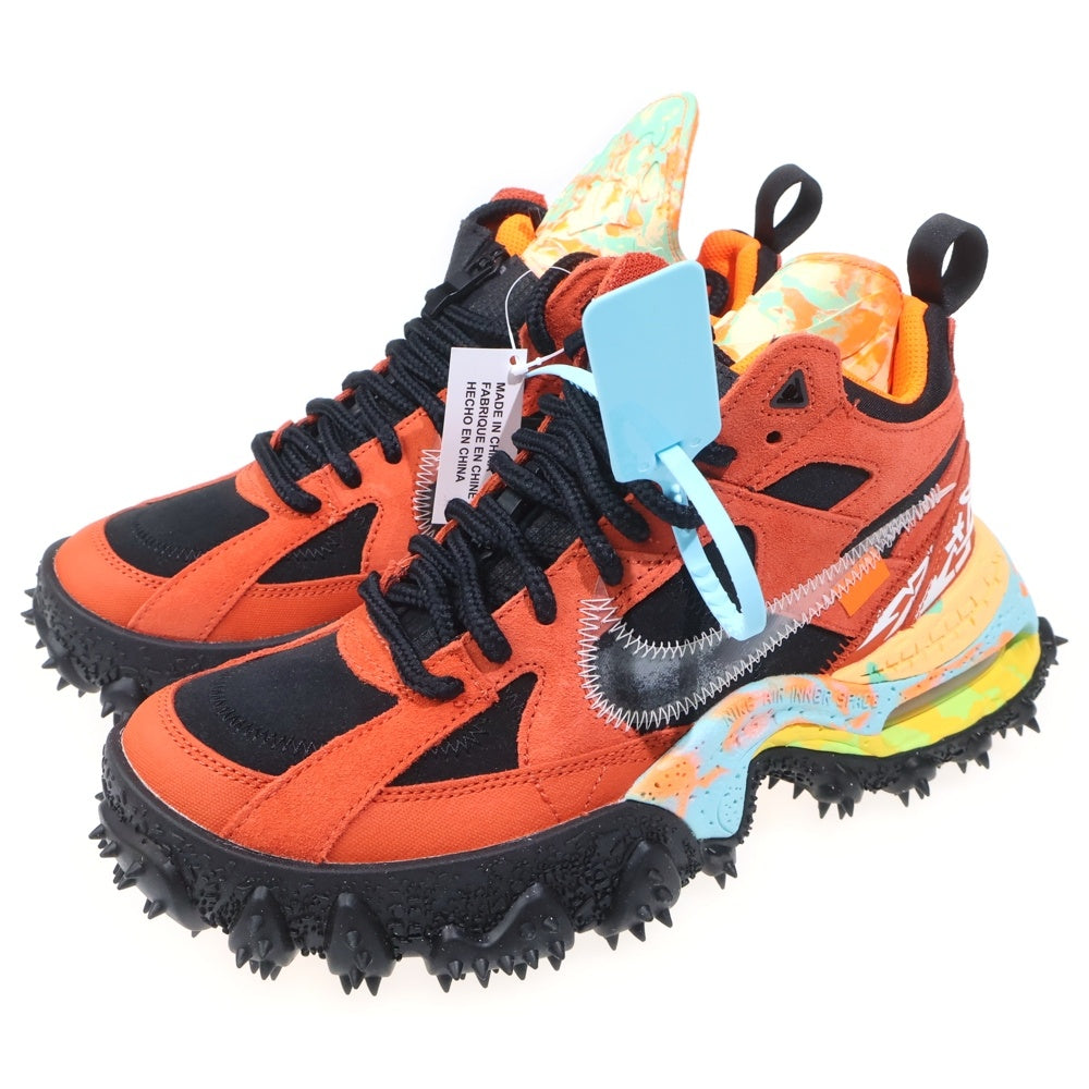 NIKE(ナイキ) ×Off-White AIR TERRA FORMA オフホワイト エア テラフォーマ ハイカットスニーカー オレンジ US7/25cm DQ1615-800