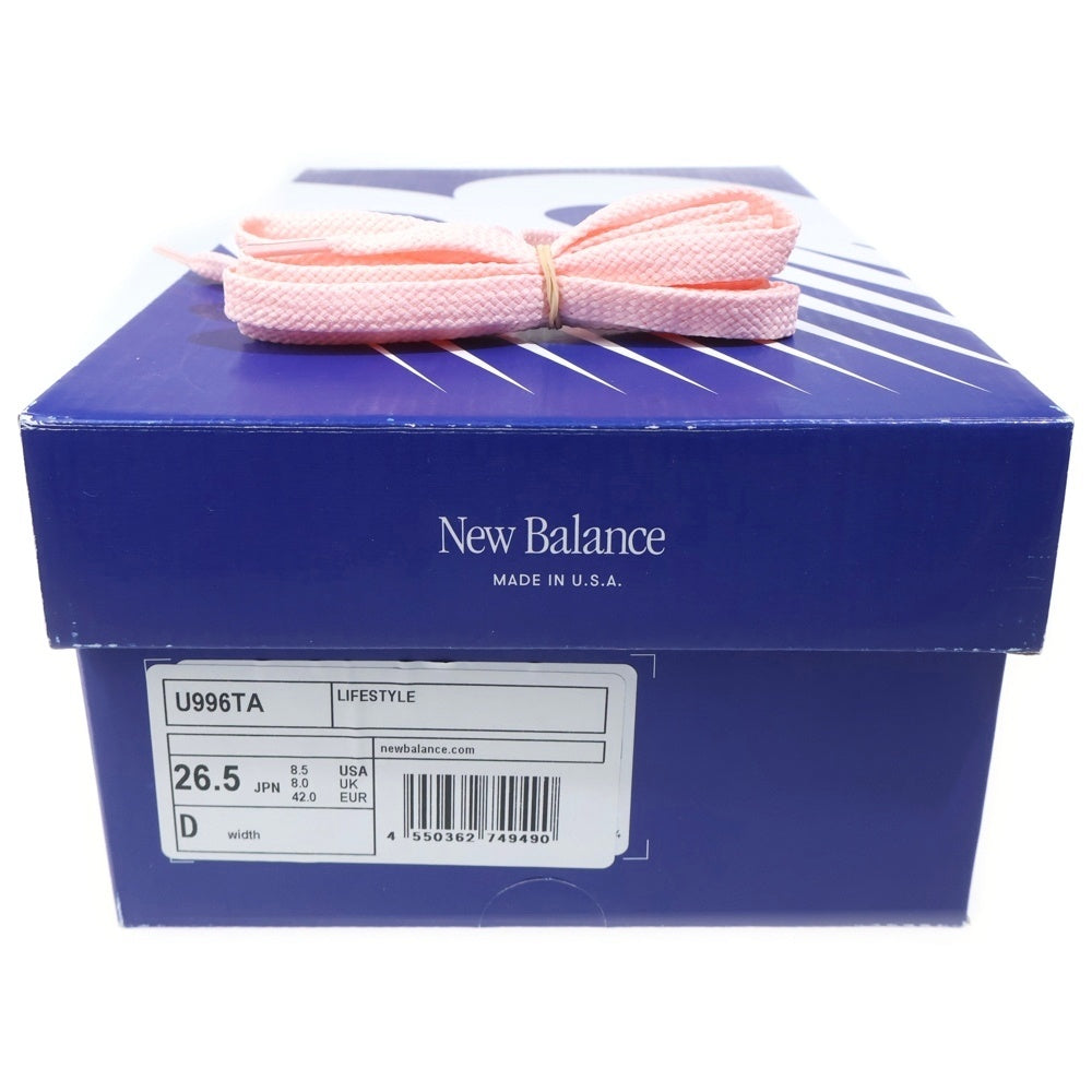 New Balance(ニューバランス) U996TA スウェード ローカットスニーカー US8.5/26.5cm ピンク