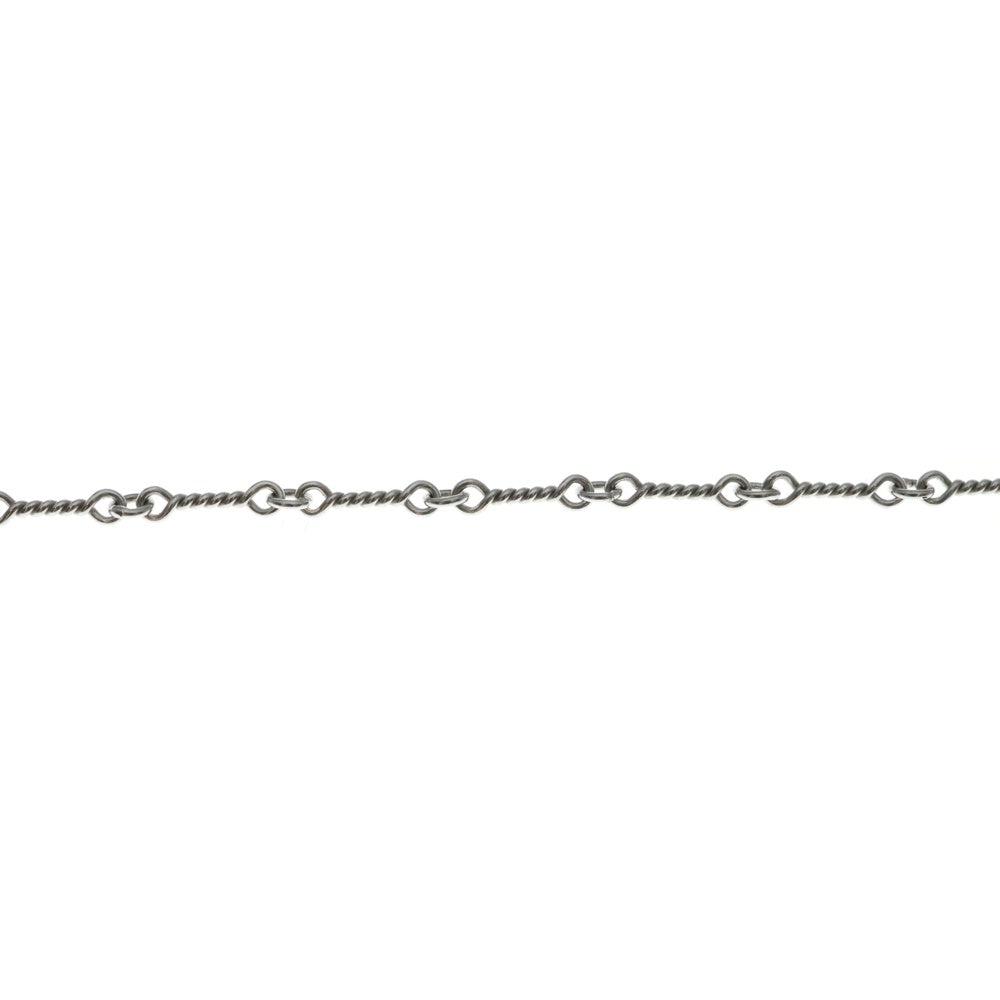 CHROME HEARTS(クロムハーツ) 18KWG NECKCHAIN T16 ツイストチェーンネックレス 16inch ホワイトゴールド BCA001